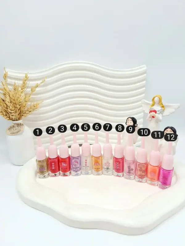 لاک تکی خوش رنگ گلی طرح استوانه ای N532